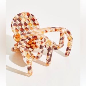 NET Free People Checkered Octopus Claw Clip